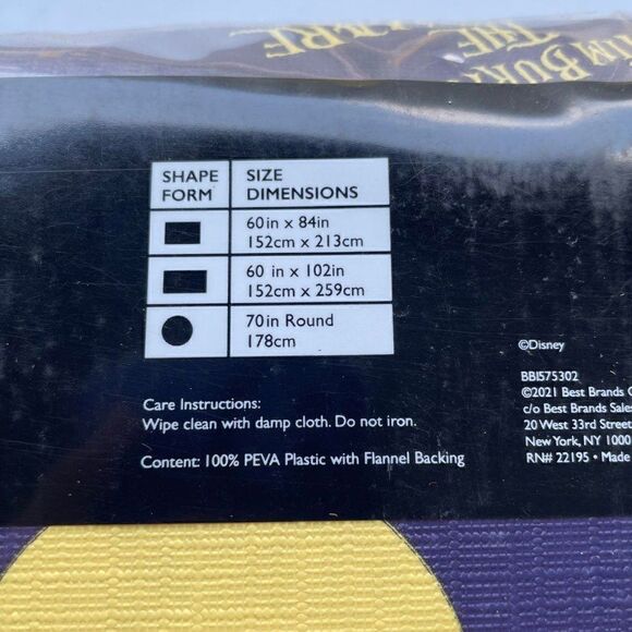 The Nightmare Before Christmas Purple Jack on a Cliff Tablecloth - Picture 3 of 3